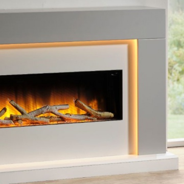 Flamerite Sholus 1300 Electric Fireplace Suite